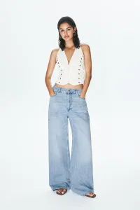 Mid-Rise Baggy Jeans - Pale blue Mid-Rise Baggy Jeans - Pale blue