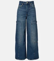Mid-rise cargo jeans Mid-rise cargo jeans