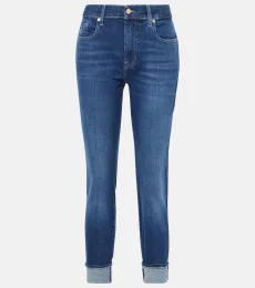 Mid-rise cropped skinny jeans Mid-rise cropped skinny jeans