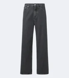 Mid-rise wide-leg jeans