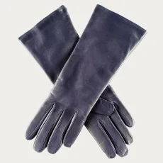 Midnight Navy Blue Leather Gloves with Cashmere Lining Midnight Navy Blue Leather Gloves with Cashmere Lining
