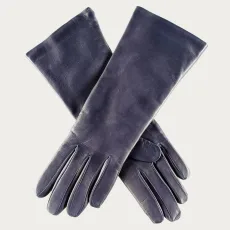 Midnight Navy Blue Leather Gloves with Cashmere Lining Midnight Navy Blue Leather Gloves with Cashmere Lining
