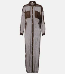 Mika sheer shirt dress Mika sheer shirt dress