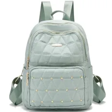 Mini Backpack for Women Nylon Travel Purse Shoulder Bag for College Work Casual Lightweight Daypack for Ladies, Green, Modern Mini Backpack for Women Nylon Travel Purse Shoulder Bag for College Work Casual Lightweight Daypack for Ladies, Green, Modern