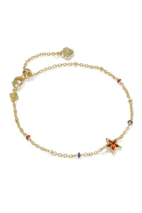 Mini Cassidy Gold Delicate Chain Bracelet Red Illusion