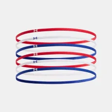 Mini Elastic Womens Pack Headbands Red / White OSFM