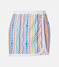 Mini-jupe Zigzag imprimée