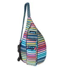 Mini Rope Sling Pack with Adjustable Rope Shoulder Strap, Chroma Stripe