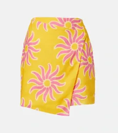 Minifalda Chemena de lino estampada