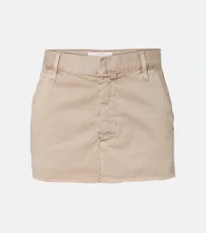 Minifalda Chino de lona de algodón Minifalda Chino de lona de algodón
