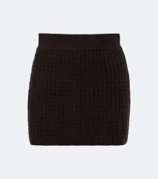 Minifalda de jacquard de lana y cachemir Minifalda de jacquard de lana y cachemir