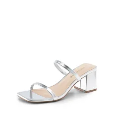 Minimalist Thin Strap Block Heel Sandals Minimalist Thin Strap Block Heel Sandals