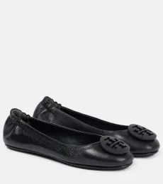 Minnie leather ballet flats