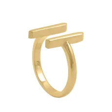 Mirabella Open Ended Ring - Rhodium Plated 7 Mirabella Open Ended Ring - Rhodium Plated 7
