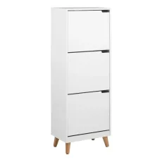Mitra Shoe Cabinet 3 Flip Down Doors In White Mitra Shoe Cabinet 3 Flip Down Doors In White