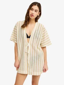 Moana Story - Women Beige Kimono Beach Cover-Up