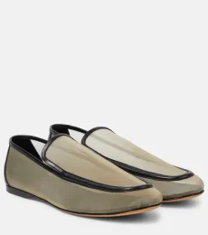 Mocasines Alessia de malla con piel Mocasines Alessia de malla con piel