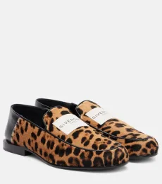 Mocasines Label de pelo de becerro estampados Mocasines Label de pelo de becerro estampados