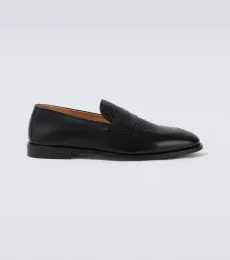 Mocasines penny de piel entretejida