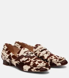 Mocassins imprimés en cuir façon poulain Mocassins imprimés en cuir façon poulain