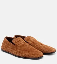 Mocassins Palazzo Intrecciato en daim Mocassins Palazzo Intrecciato en daim