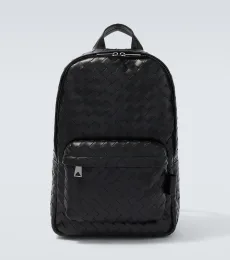 Mochila de piel Intrecciato Mochila de piel Intrecciato