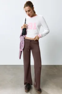 Modal-Blend Flared Trousers Modal-Blend Flared Trousers
