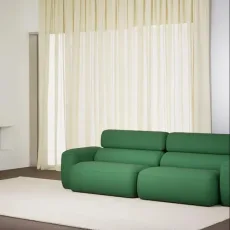 Modular 3-seater sofa in Green Wool Modular 3-seater sofa in Green Wool