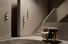 Modulo - Single - IP44 Wall Light satin brass with smoked kiln glass and matt glass Modulo - Single - IP44 Wall Light satin brass with smoked kiln glass and matt glass