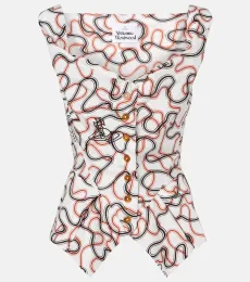 Monday printed cotton vest Monday printed cotton vest