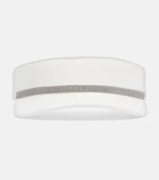 Monili leather-trimmed visor Monili leather-trimmed visor