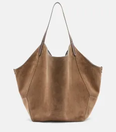 Monili Medium reversible suede tote bag Monili Medium reversible suede tote bag