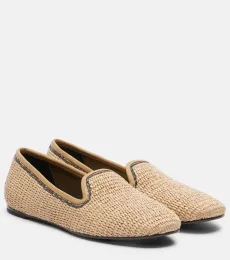 Monili raffia loafers Monili raffia loafers