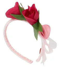 Monnalisa Floral applique headband Monnalisa Floral applique headband