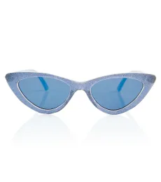 Monnalisa Glitter cat-eye mirrored sunglasses