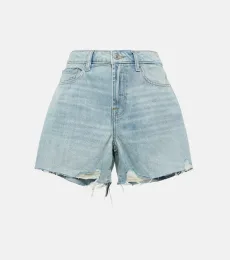Monroe high-rise denim shorts Monroe high-rise denim shorts