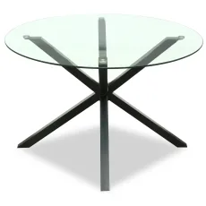Monza Round Glass Dining Table Monza Round Glass Dining Table