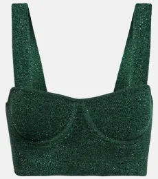 Moonlight metallic knit crop top Moonlight metallic knit crop top