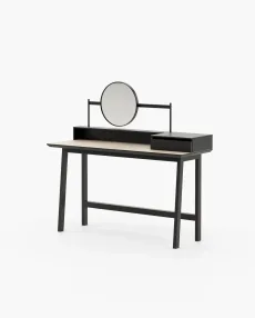 MORETON Dressing Table Black Lacquer Matte MORETON Dressing Table Black Lacquer Matte
