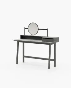 MORETON Dressing Table Grey Eucalyptus Veneer Matte MORETON Dressing Table Grey Eucalyptus Veneer Matte
