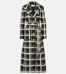Mossi wool-blend tweed coat