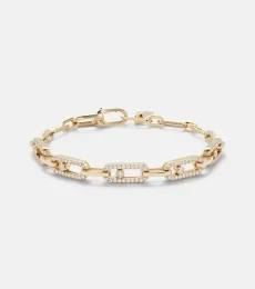Move Link 18kt gold bracelet with diamonds Move Link 18kt gold bracelet with diamonds