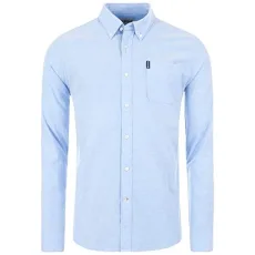 MSH4802 BL32 Oxford Button Down Shirt Light Blue Oxford Men Regular Fit Cotton with Pocket - Blue - MSH4802 BL32 Oxford Button Down Shirt Light Blue Oxford Men Regular Fit Cotton with Pocket - Blue -