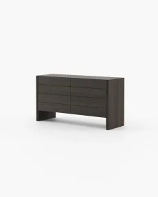 MUCALA Set of Chest of Drawers Aged Oak Veneer Matte MUCALA Set of Chest of Drawers Aged Oak Veneer Matte