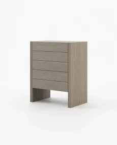 MUCALA Tallboy Chest of Drawers Aged Oak Veneer Matte MUCALA Tallboy Chest of Drawers Aged Oak Veneer Matte