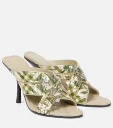 Mules Cabana 90 Burberry à carreaux Mules Cabana 90 Burberry à carreaux