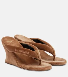 Mules compensées Gaeta en velours Mules compensées Gaeta en velours