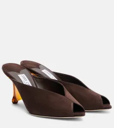 Mules compensées Glace en daim Mules compensées Glace en daim