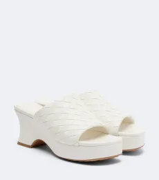 Mules compensées Rosita en cuir Intrecciato Mules compensées Rosita en cuir Intrecciato