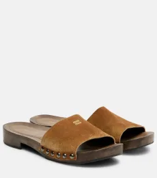 Mules de ante con logo Mules de ante con logo
